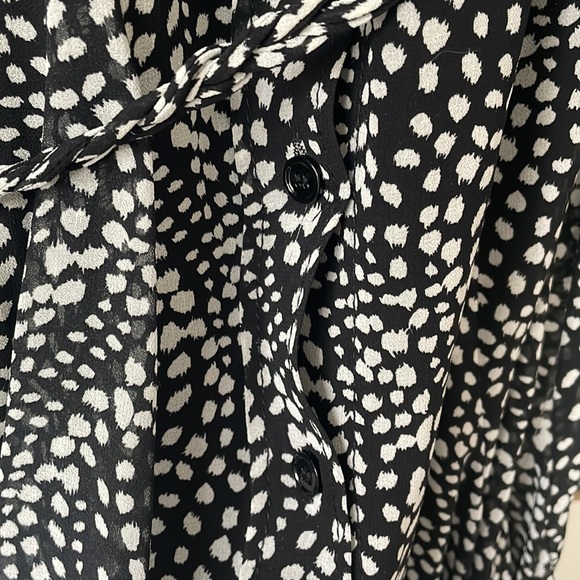 Zara black and white flounced hem dress - Picture 10 of 10
